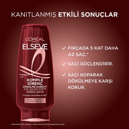 Elseve Komple Direnç Dökülme Karşıtı Saç Kremi