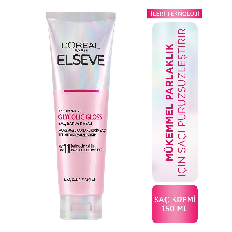 Elseve Glycolic Gloss Saç Bakım Kremi