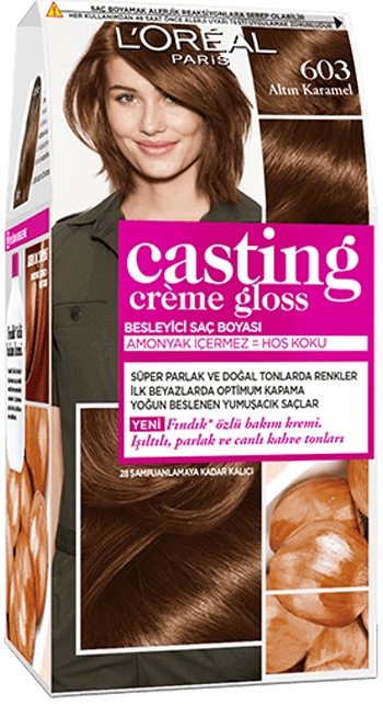casting creme gloss saç boyası 603 altın karamel