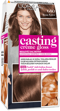 casting creme gloss saç boyası 680 bronz kahve