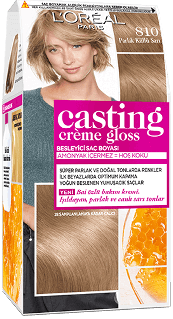 casting creme gloss saç boyası 810 parlak küllü sarı