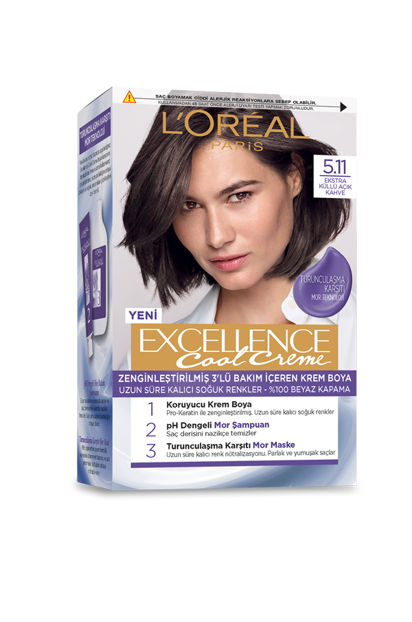 Excellence Cool Creme 5.11 Ekstra Küllü Açık Kahve L�Oréal Paris