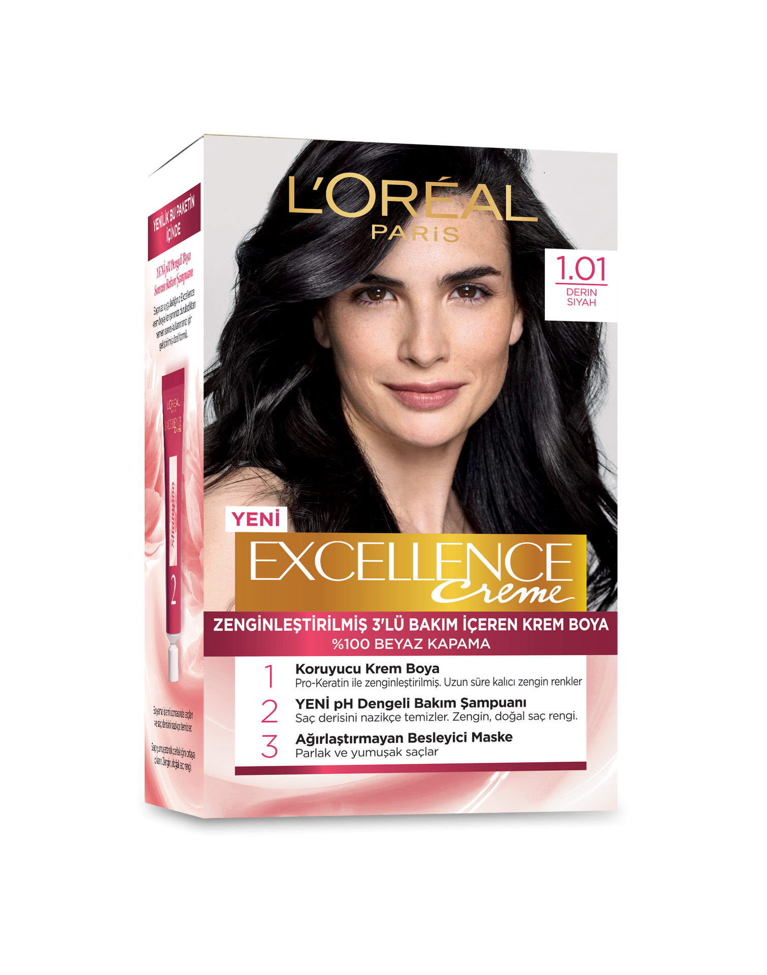 Excellence Creme 1.01 Derin Siyah Saç Boyası