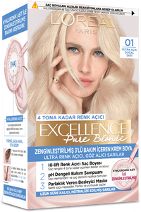 loreal paris excellence pure blond 01 ultra açık doğal sarı