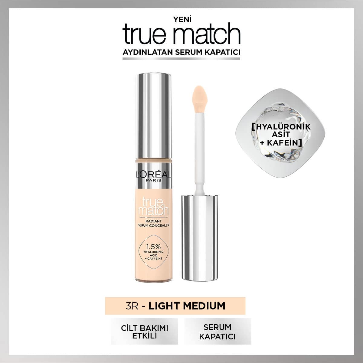 Loreal Paris True Match Serum Kapatıcı 3R Light Medium