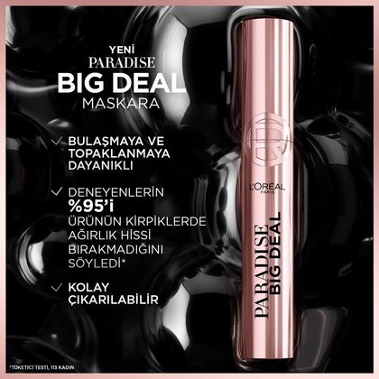 Paradise Big Deal Topaklanmayan Maskara