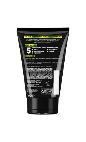 Men Expert Pure Charcoal Yıkama Ürün Görseli Arkadan