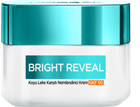 loreal paris bright reveal leke karşıtı nemlendirici güneş koruyuculu krem 50 faktör
