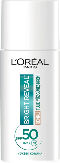 L'oreal Paris Bright Reveal SPF 50+ Koyu Leke Karşıtı Renkli Fluid Günlük Yüz Güneş Kremi