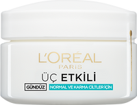 L'Oréal Paris 3 Etkili Günlük Bakım Kremi Normal ve Karma Ciltler