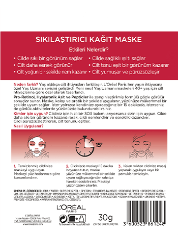 Yas Uzmani 40 Maske BACK