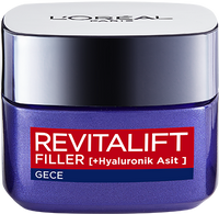 loreal paris revitalift filler dolgunlaştırıcı gece bakım kremi