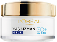 loreal paris yaş uzmanı gece bakım kremi 30+