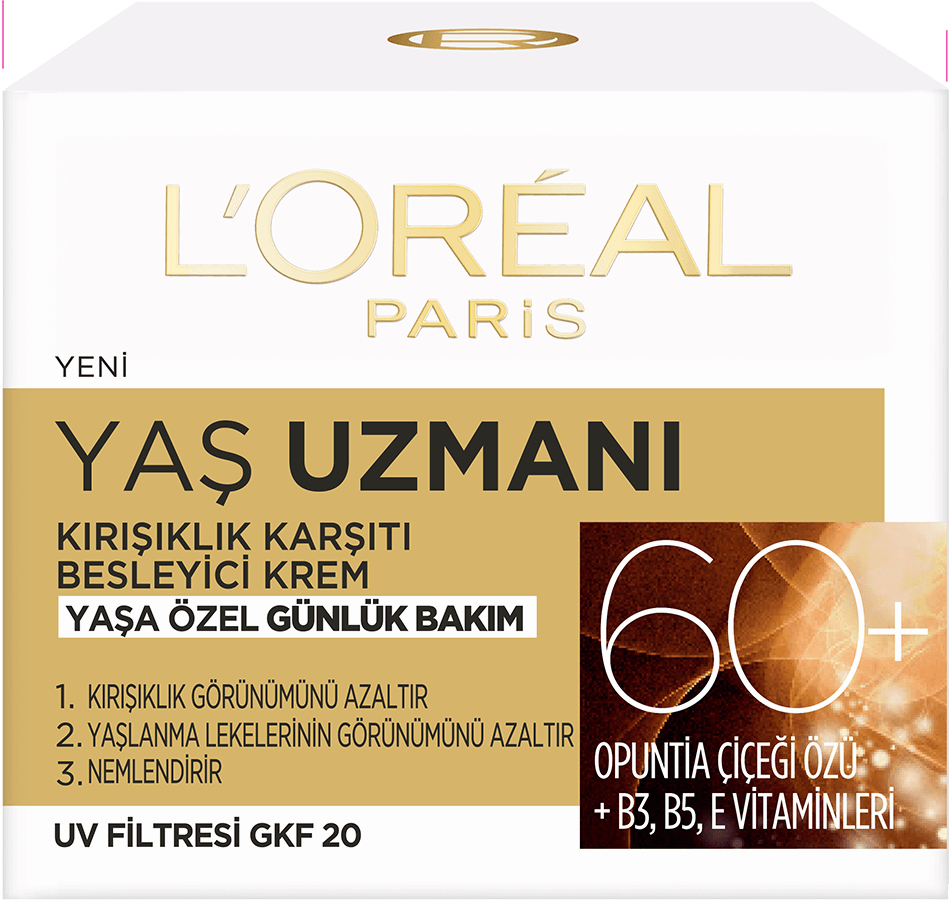 loreal paris yaş uzmanı 60 yaş gündüz bakım kremi