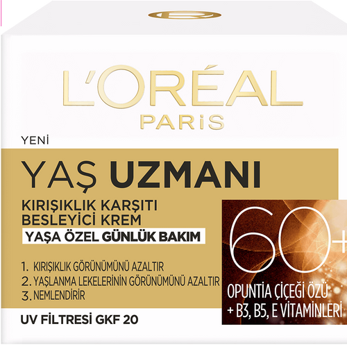 loreal paris yaş uzmanı 60 yaş gündüz bakım kremi