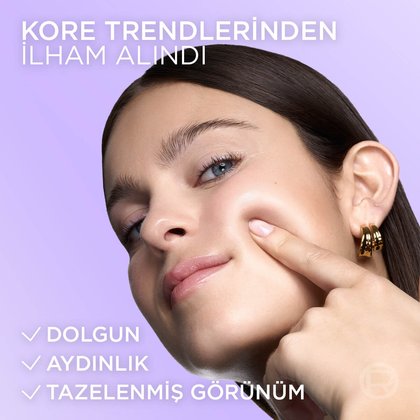 L’Oreal Paris Revitalift Glassy Skin Cam Cilt Görünümü Etkili Şeffaflaşan Işıltı & Nem Veren Hidrojel Yüz Maskesi